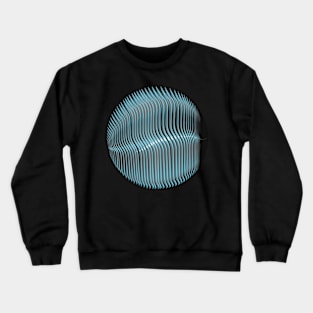 Wavy blue skeletal mandala Crewneck Sweatshirt